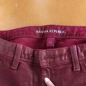 Burgundy Banana Republic Pants Size 29